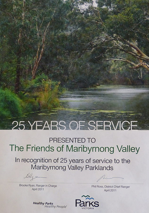 FMV Online - Awards - 25 Years Service