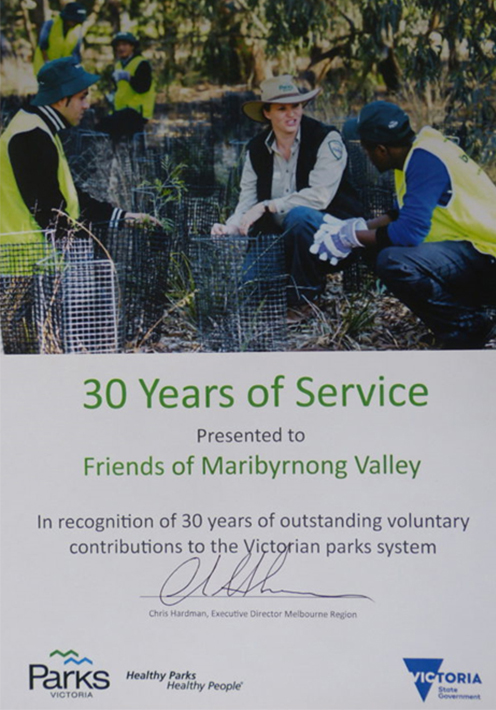 FMV Online - Awards - 30 Years Service