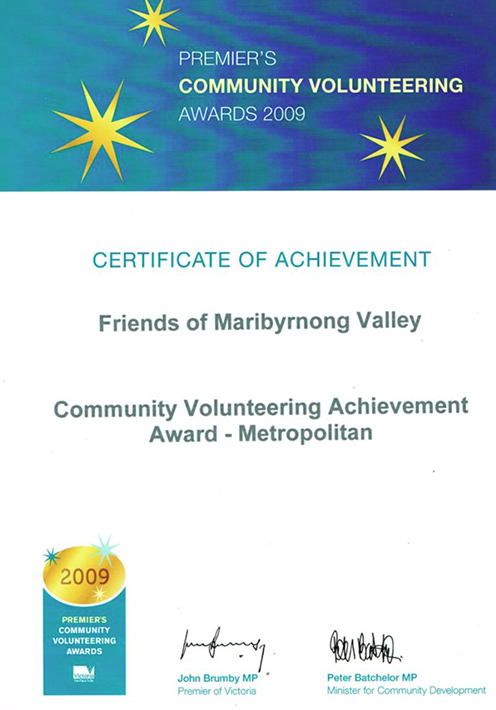FMV Online - Awards - Certificate of Achievement
