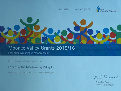FMV Online - Awards - Moonee Valley Grants 2015/16